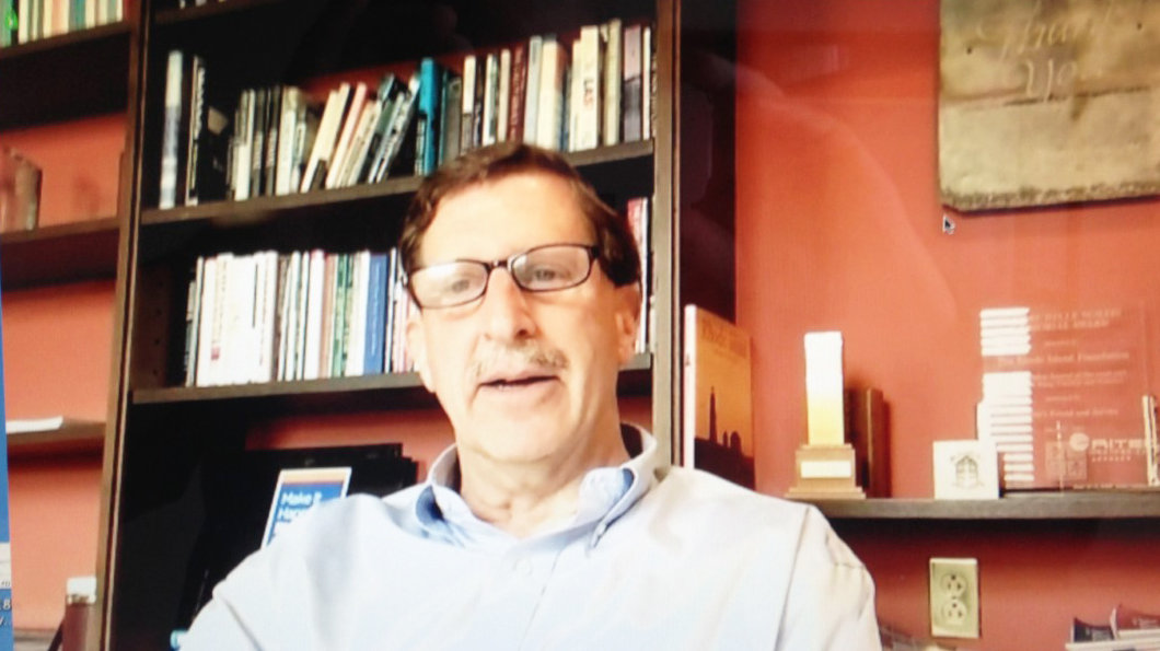 Neil Steinberg, president and CEO of the Rhode Island Foundation, during a Zoom interview.